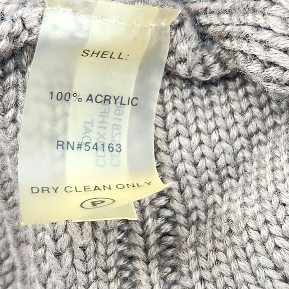 Calvin Klein Sweater Dress Tunic Size XS Extra Oat Small Brown Cowl Short Sleeve - Picture 8 of 9